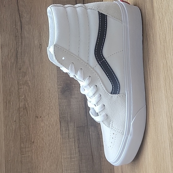 Van's SK8-Hi Brand new in the box no lid authentic uper textile and leather . - Picture 8 of 14